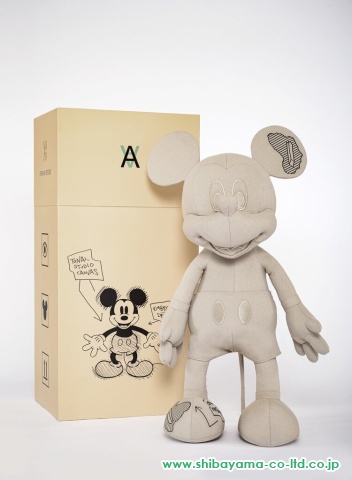 ダニエル・アーシャム「Daniel Arsham x Disney Mickey Mouse Plush (Large)」フィギュア