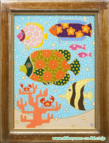 カネコミホ「花の海」油彩 P20号