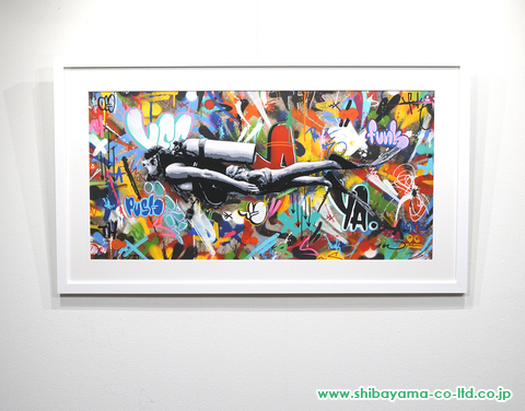 Martin Whatson「Scuba Diver」シルクスクリーン＋ジークレー