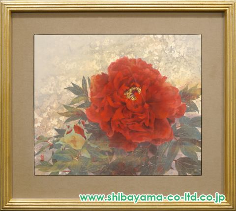 大矢亮「紅焔」日本画 8号
