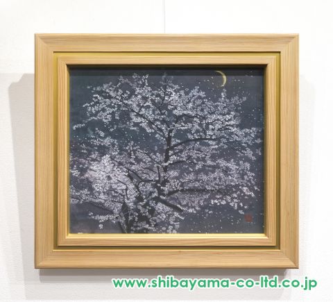 梅原幸雄「花吹雪」日本画 10号 :: 絵画買取・販売 - シバヤマ