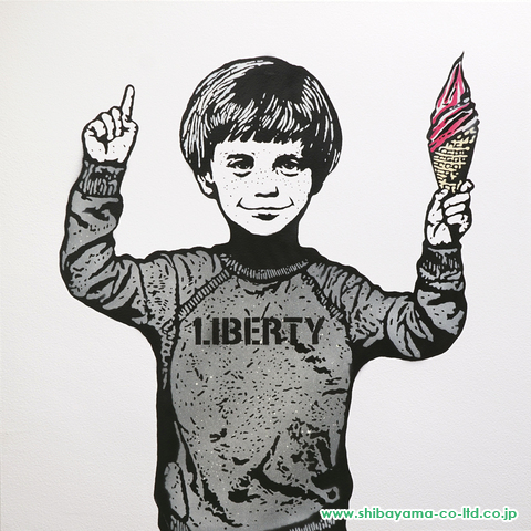 HYKRX（ヒャクラク）「liberty」ステンシル :: 絵画買取・販売 - シバヤマ