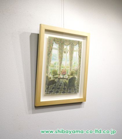 新入荷 笹倉鉄平「湖水をながめながら」原画 シバヤマ - 絵画買取・販売 :: 版画