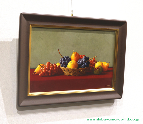 山下徹、「果実」、希少な画集の額装画、オーダーマット付・日本製新品