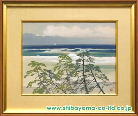 世界有名な 児玉希望「潮音」絹本彩色 :: 絵画買取・販売 - シバヤマ 絵画