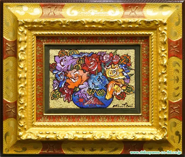 絹谷幸二「集う薔薇」ミクストメディア SM :: 絵画買取・販売