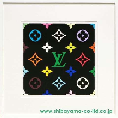村上隆「SUPERFLAT Monogram(Green)」シルクスクリーン