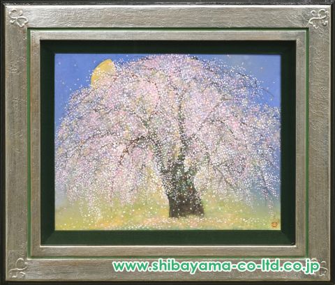 木村圭吾「弘前城の桜」日本画 6号 :: 絵画買取・販売 - シバヤマ