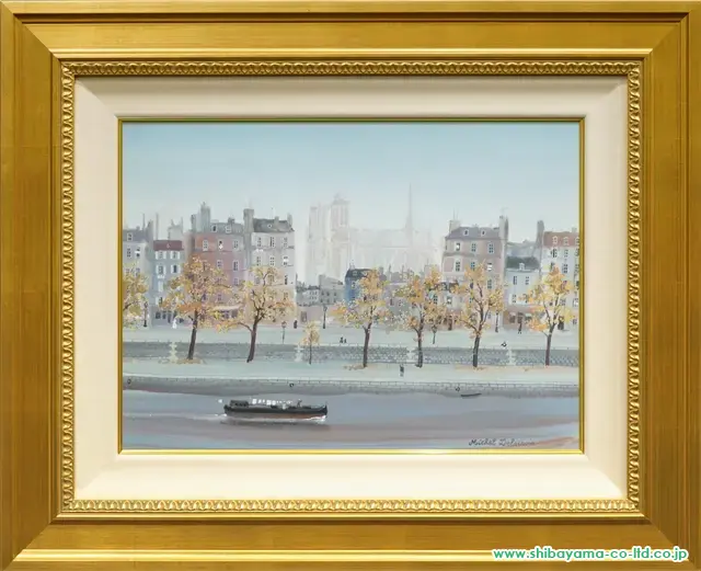ミッシェル・ドラクロワ「パリ19区」水彩+ガッシュ :: 絵画買取 ミッシェル・ドラクロワ「パリ19区」水彩+ガッシュ :: 絵画買取