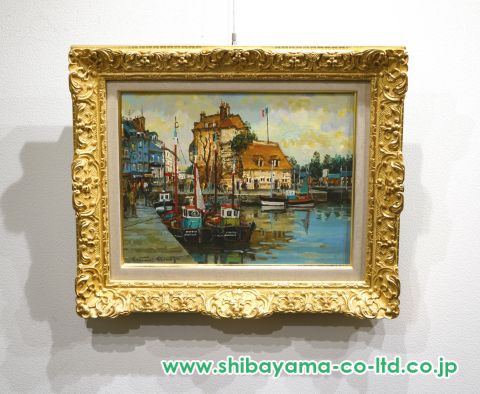 大人気新品 嶋津俊則「オンフルール」油彩 シバヤマ - 絵画買取・販売 :: 6号 絵画