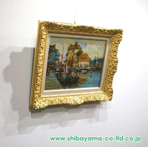 嶋津俊則「オンフルール」油彩 6号 :: 絵画買取・販売 - シバヤマ