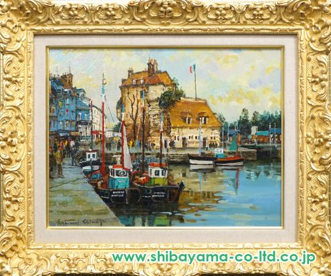 嶋津俊則「オンフルール」油彩 6号 :: 絵画買取・販売 - シバヤマ