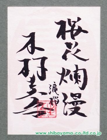 木村圭吾「桜花爛漫 滝桜」日本画 30号 :: 絵画買取・販売
