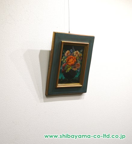 鷹山宇一、夜明けの花、希少画集画、状態良好、新品高級額装付 鷹山宇一「晨の花」洋画 SM :: 絵画買取・販売 - シバヤマ