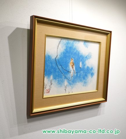 前田青邨　直筆葉書　焼き鳥 祥【真作】前田青邨「林檎」日本画M8号 サイン有 鑑定証書 文化