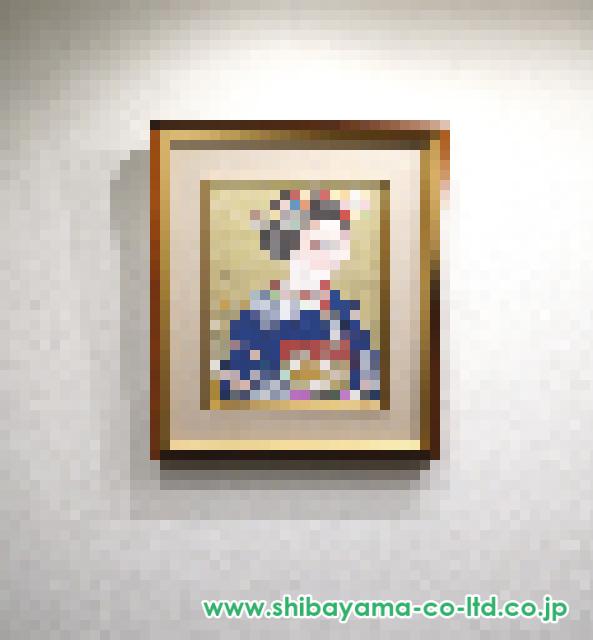 三輪良平「舞妓」日本画 10号 :: 絵画買取・販売 - シバヤマ