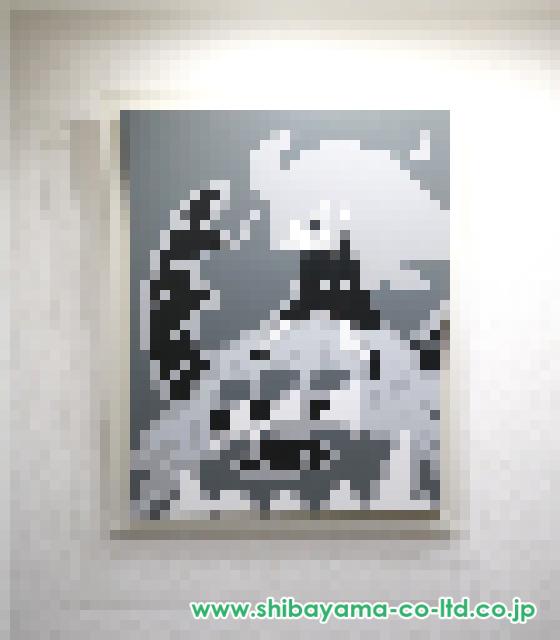 カメ子カメ男「さぁ、いこーか!!」アクリル 50号 :: 絵画買取・販売
