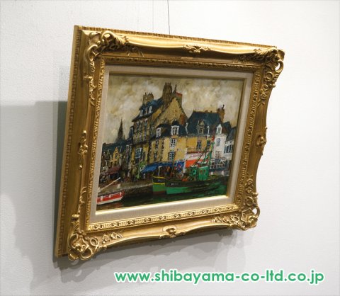 1548 児玉幸雄 「ニッカ余市工場にて」 複製 油彩 洋画家 田村孝之介に師事 超熱 1548 田村 洋画家 油彩 複製 「ニッカ余市工場にて」 児玉