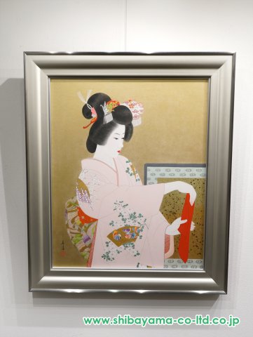 【立石春美】「作品名不名」油絵 絹本 Yahoo!オークション - 【真作】【WISH】立石春美「如月」日本画