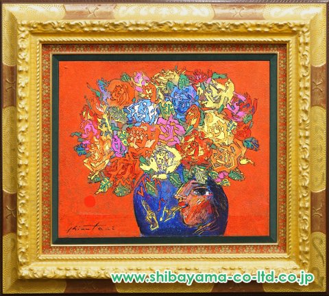 絹谷幸二、青陶ダビデ像薔薇、希少画集画、新品額付、状態良好 絹谷幸二、富嶽朝陽、希少画集・額装画、新品・日本製額縁付