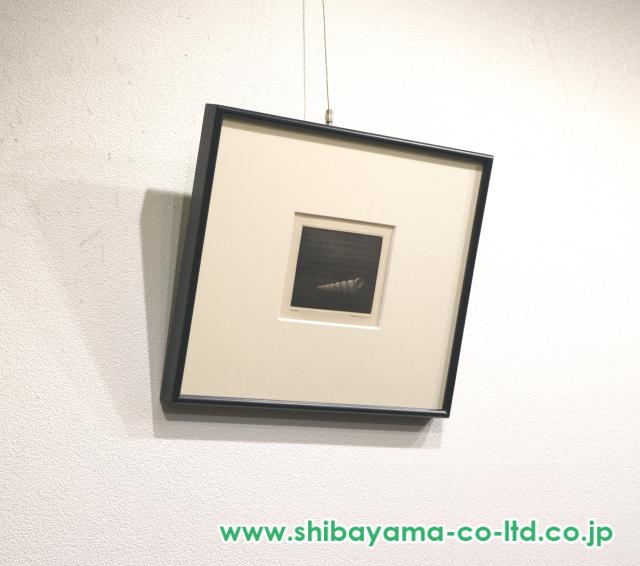 浜口陽三「巻貝」メゾチント :: 絵画買取・販売 - シバヤマ