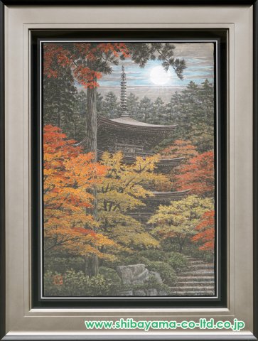 澁澤卿「照耀秋月」日本画 M12号 :: 絵画買取・販売 - シバヤマ