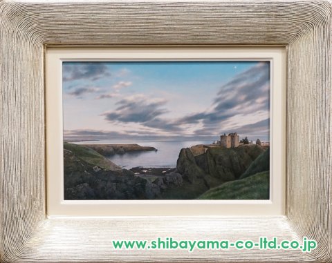 原雅幸「古城と月」油彩 4号 :: 絵画買取・販売 - シバヤマ