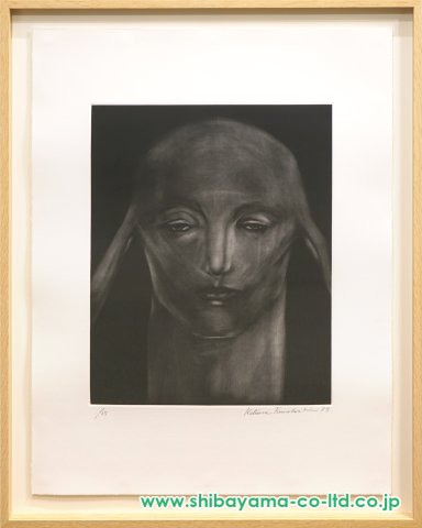 舟越桂「眠らないスフィンクス」メゾチント :: 絵画買取・販売 - シバヤマ