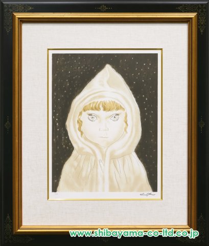 藤田嗣治「雪童子」リトグラフ :: 絵画買取・販売 - シバヤマ