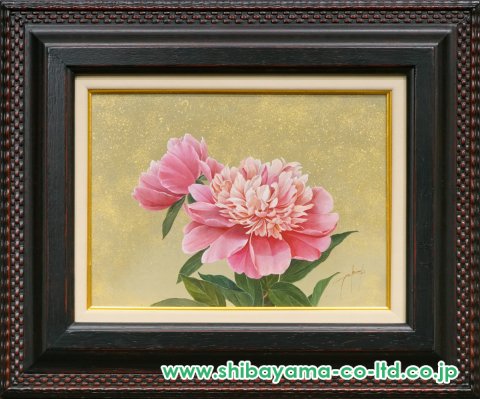 小牧真緒「しゃくやく」油彩 4号 :: 絵画買取・販売 - シバヤマ