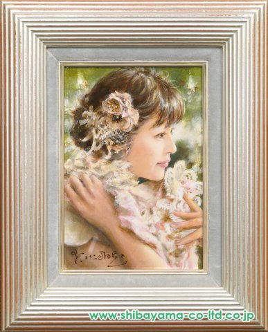 日高康志「装」油彩 SM :: 絵画買取・販売 - シバヤマ