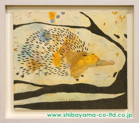 呉亜沙「巣」油彩 10号