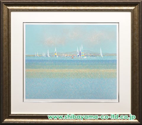 アンドレ・ブーリエ「ヨットレース」リトグラフ :: 絵画買取・販売