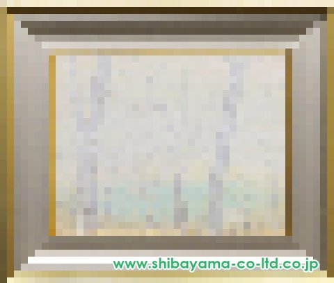 吉田善彦「霧の山湖」日本画 6号