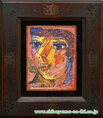 絹谷幸二「若い人」アフレスコ 0号