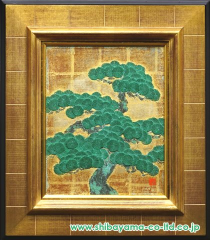 戸屋勝利「松」日本画 3号 :: 絵画買取・販売 - シバヤマ