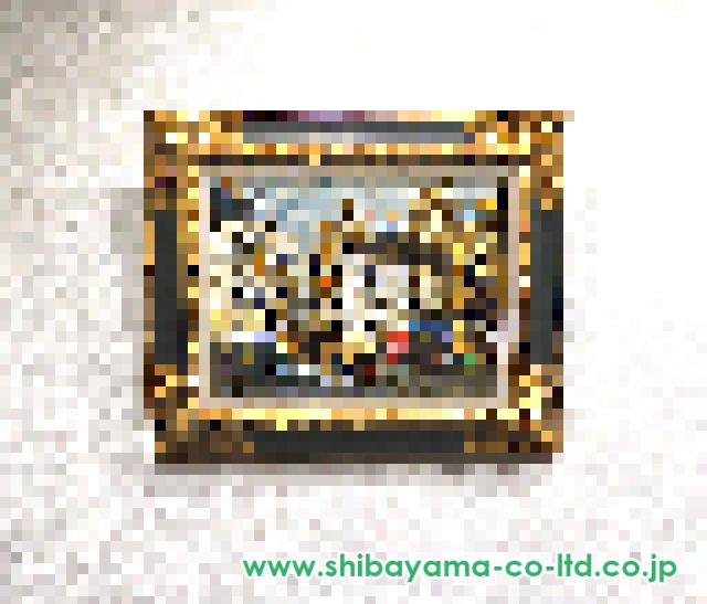 嶋津俊則「赤いテント」油彩 6号 :: 絵画買取・販売 - シバヤマ