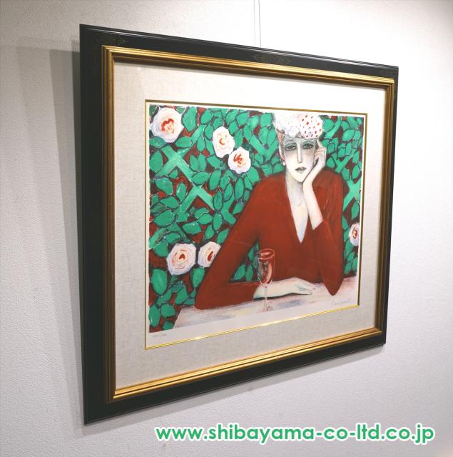 ジャン＝ピエール・カシニョール「ワイングラス」リトグラフ :: 絵画