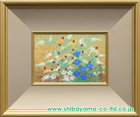 石踊達哉「秋草」日本画 SM
