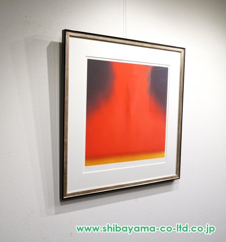 千住博「フォーリングカラー RED」HSエディション :: 絵画買取・販売