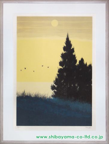 千住博「水」リトグラフ 絵画買取・販売の小竹美術
