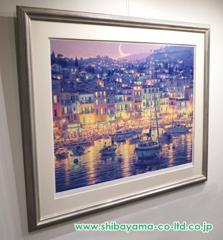 笹倉鉄平「ヴィルフランシュ」シルクスクリーン :: 絵画買取・販売