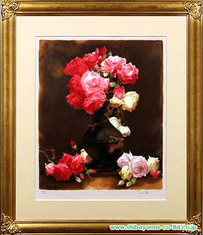 斎藤三郎「薔薇」リトグラフ :: 絵画買取・絵画販売専門店 - 株式会社