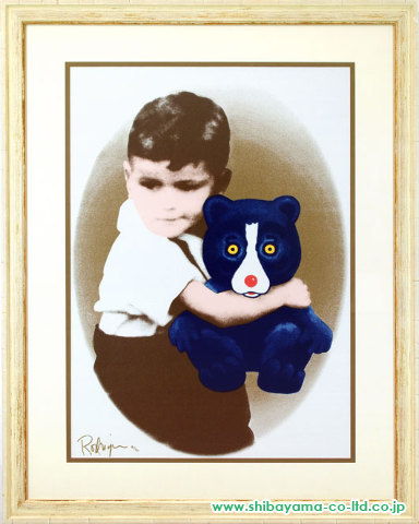 ジョージ・ロドリーゲ「Baby George and Boogie Bear」シルクスクリーン