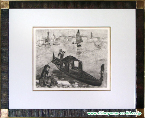 ピエール＝オーギュスト・ルノワール「Chez AMBROISE VOLLARDより『Venise／ベニス』」銅版画