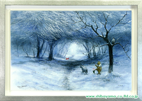 ピーター・エレンショウ「くまのプーさんより『Winter Walk』」ジークレー・オン・キャンバス