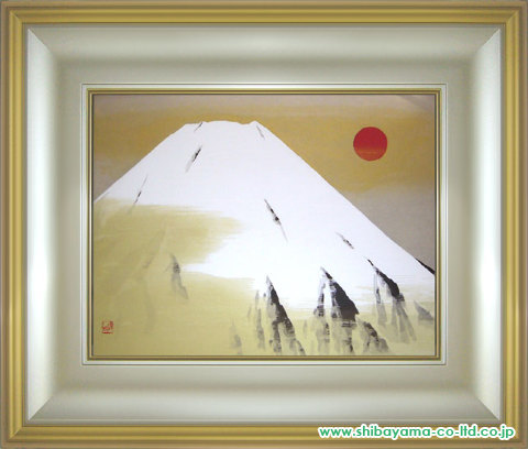 小山硬「寿富士」木版画