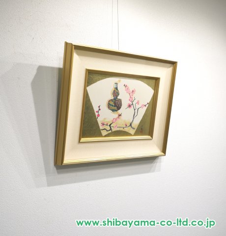 小倉遊亀「紅梅と徳利」木版画 :: 絵画買取・販売 - シバヤマ