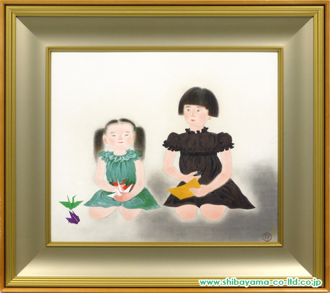 小倉遊亀「姉妹」リトグラフ :: 絵画買取・絵画販売専門店 - 株式会社 ...