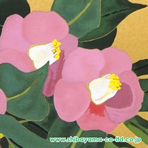小倉遊亀「椿」木版画 :: 絵画買取・販売 - シバヤマ